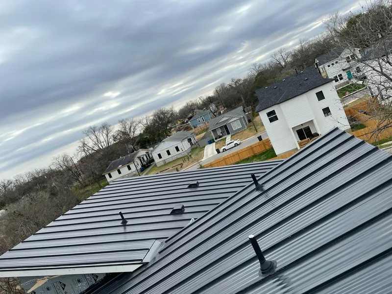 Standing seam metal roof panels with vents for Skylight Repair in Dodge City
